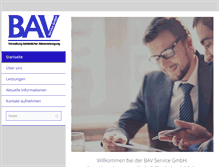 Tablet Screenshot of bav-service-gmbh.de